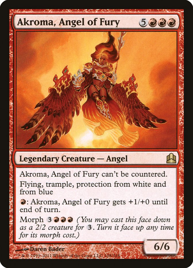 Akroma, Angel of Fury [Commander 2011] | Red Riot Games CA