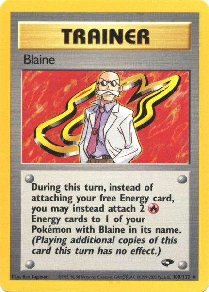Blaine (100/132) [Gym Challenge Unlimited] | Red Riot Games CA