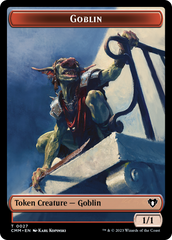 Saproling // Goblin Double-Sided Token [Commander Masters Tokens] | Red Riot Games CA