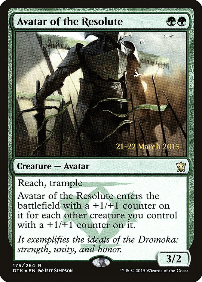 Avatar of the Resolute [Dragons of Tarkir Prerelease Promos] | Red Riot Games CA