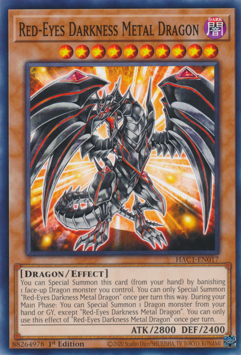 Red-Eyes Darkness Metal Dragon [HAC1-EN017] Common | Red Riot Games CA