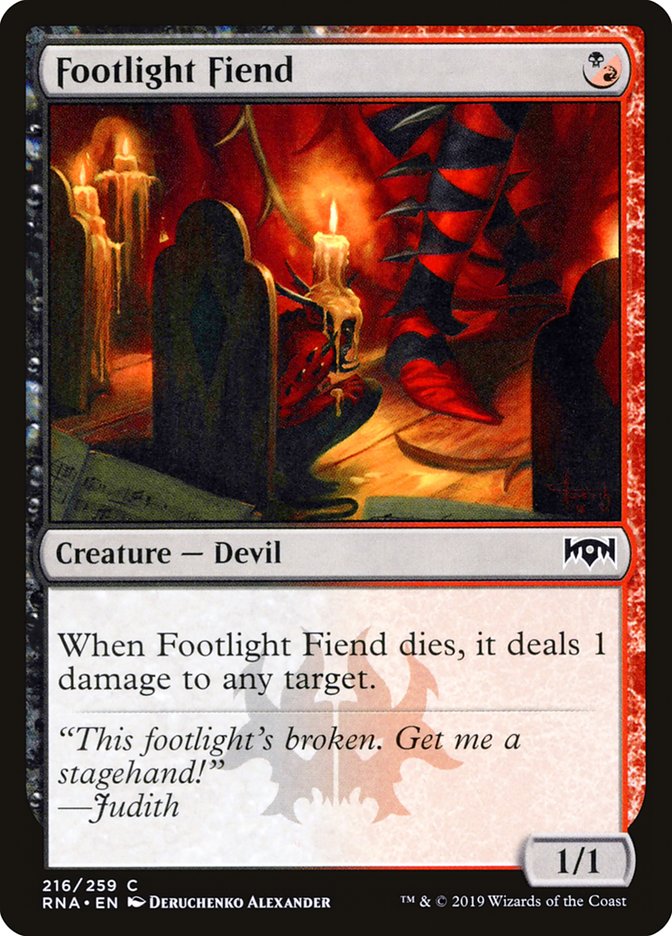 Footlight Fiend [Ravnica Allegiance] | Red Riot Games CA