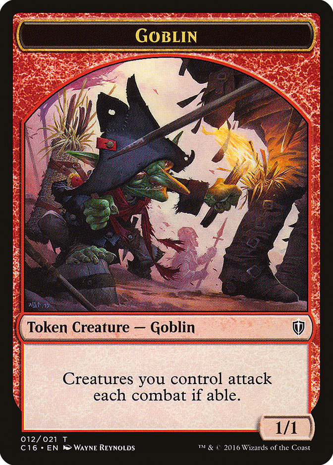 Goblin // Zombie Double-Sided Token [Commander 2016 Tokens] | Red Riot Games CA