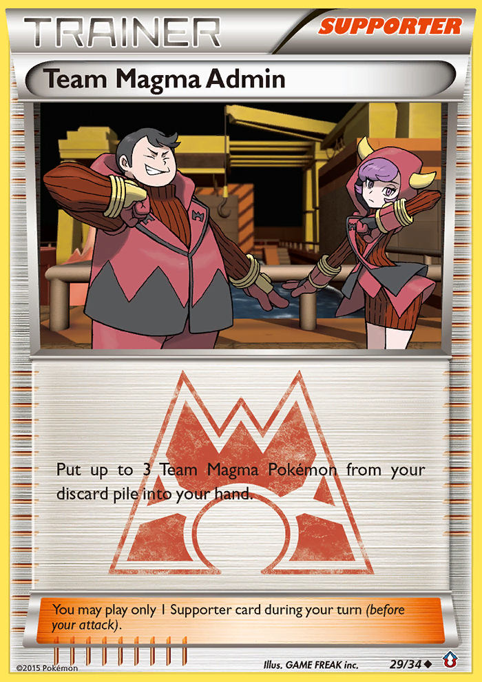 Team Magma Admin (29/34) [XY: Double Crisis] | Red Riot Games CA