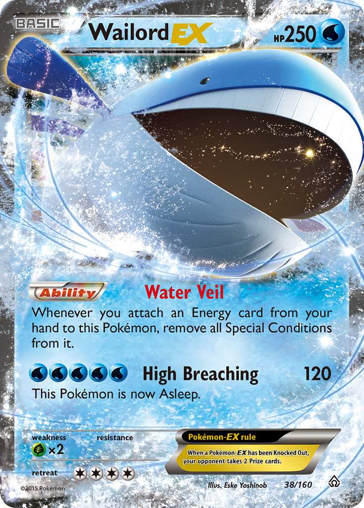 Wailord EX (38/160) [XY: Primal Clash] | Red Riot Games CA