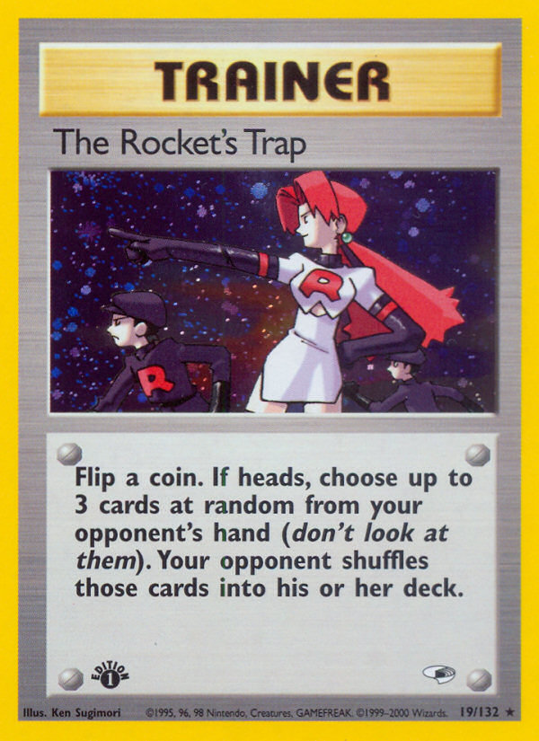 The Rocket's Trap (19/132) [Gym Heroes 1st Edition] | Red Riot Games CA