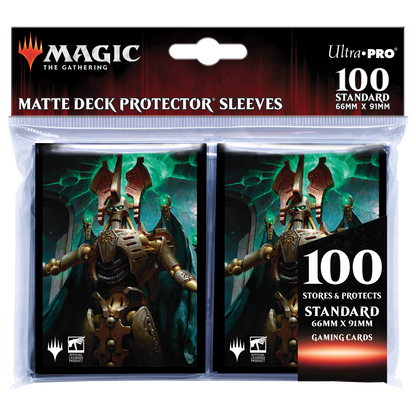 Ultra PRO: Standard 100ct Sleeves - Warhammer 40k Commander Deck (Szarekh, the Silent King)