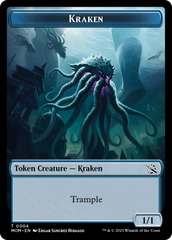 Monk // Kraken Double-Sided Token [March of the Machine Tokens] | Red Riot Games CA