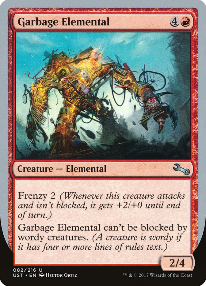 Garbage Elemental (2/4 Creature) [Unstable] | Red Riot Games CA