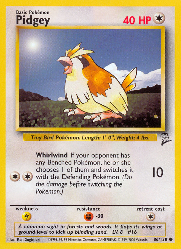 Pidgey (86/130) [Base Set 2] | Red Riot Games CA