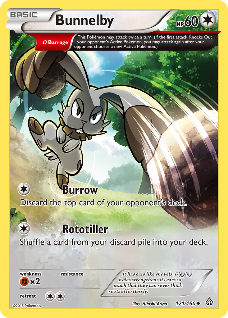 Bunnelby (121/160) [XY: Primal Clash] | Red Riot Games CA