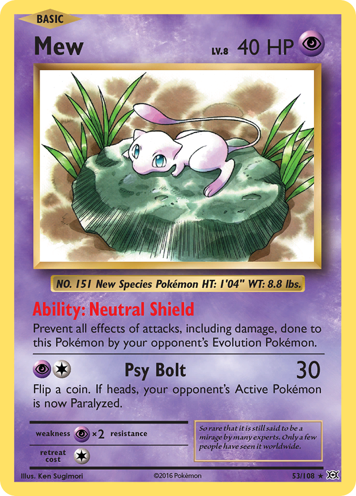 Mew (53/108) [XY: Evolutions] | Red Riot Games CA