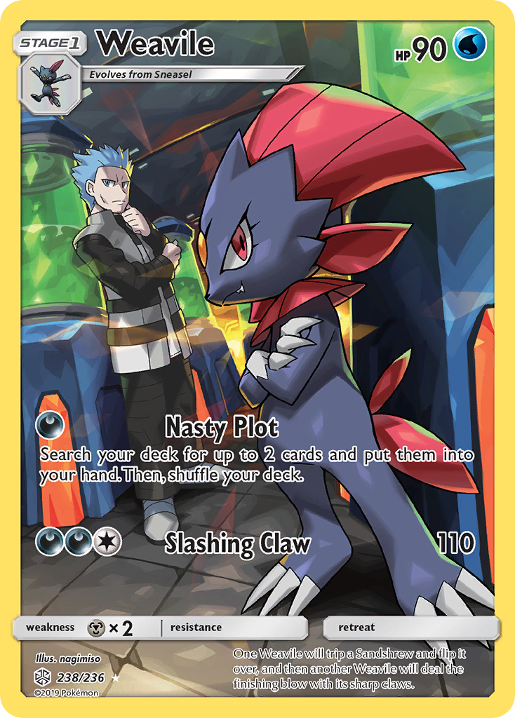 Weavile (238/236) [Sun & Moon: Cosmic Eclipse] | Red Riot Games CA