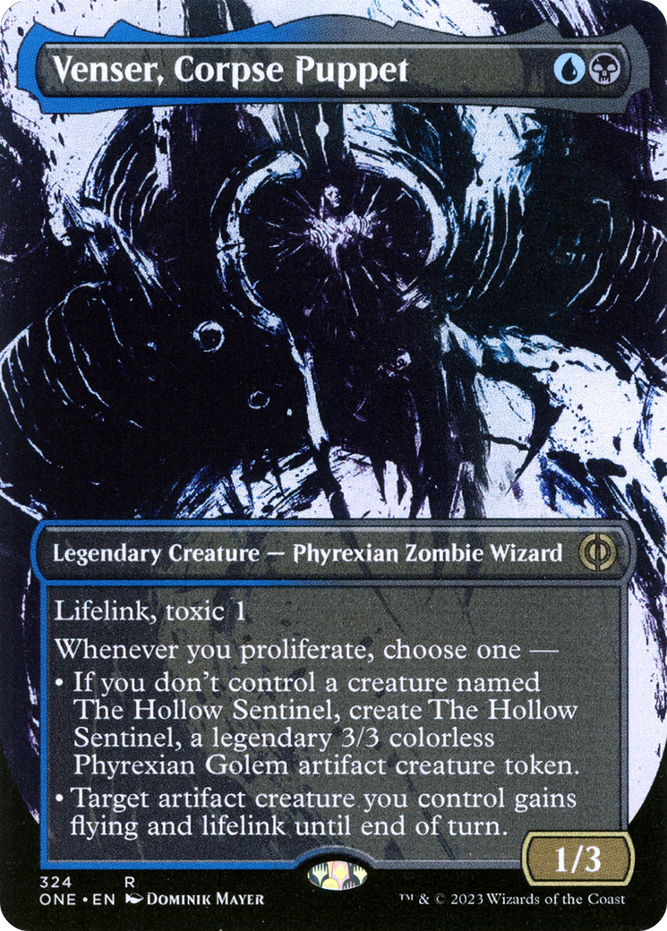 Venser, Corpse Puppet (Borderless Ichor) [Phyrexia: All Will Be One] | Red Riot Games CA