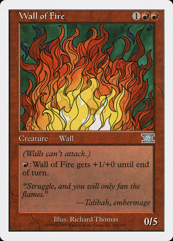 Wall of Fire [Classic Sixth Edition] | Red Riot Games CA