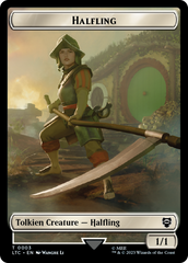 Halfling // Treasure Token [The Lord of the Rings: Tales of Middle-Earth Commander Tokens] | Red Riot Games CA