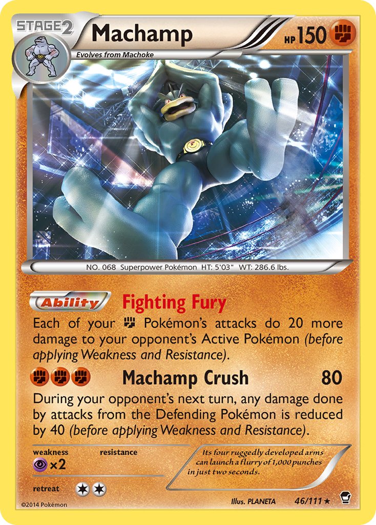 Machamp (46/111) (Cosmos Holo) (Blister Exclusive) [XY: Furious Fists] | Red Riot Games CA
