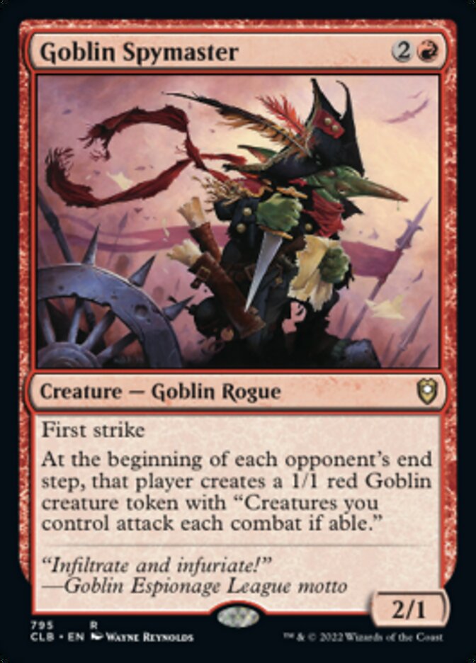 Goblin Spymaster [Commander Legends: Battle for Baldur's Gate] | Red Riot Games CA