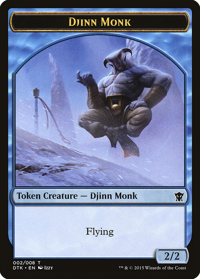 Djinn Monk Token [Dragons of Tarkir Tokens] | Red Riot Games CA