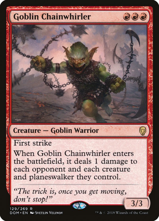 Goblin Chainwhirler [Dominaria] | Red Riot Games CA