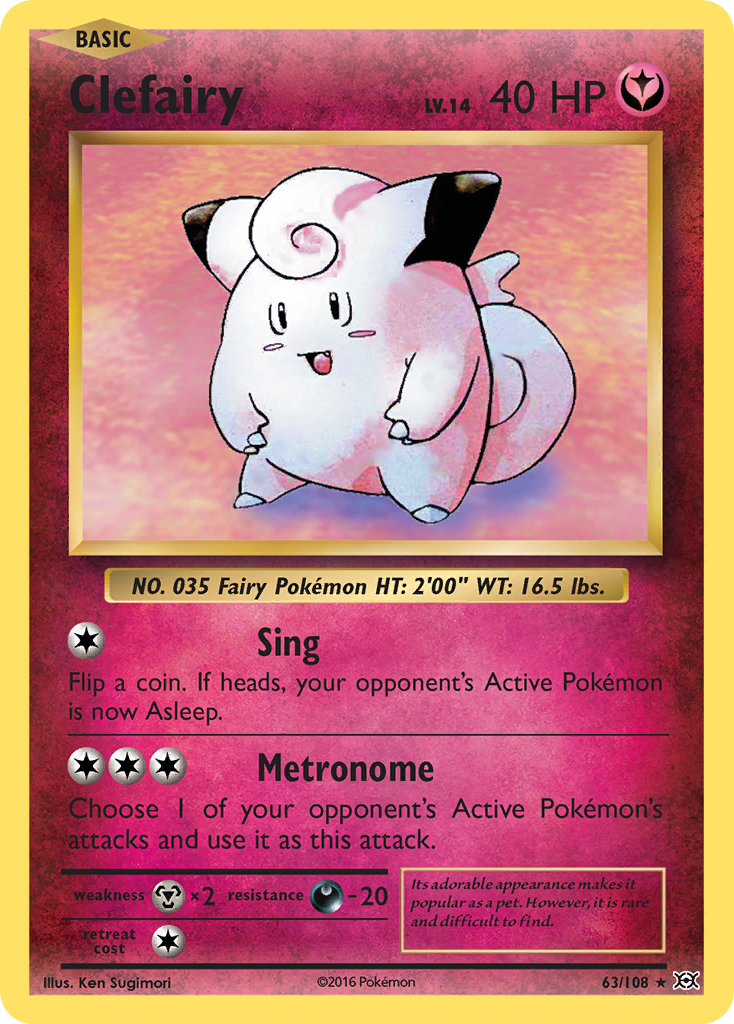 Clefairy (63/108) [XY: Evolutions] | Red Riot Games CA