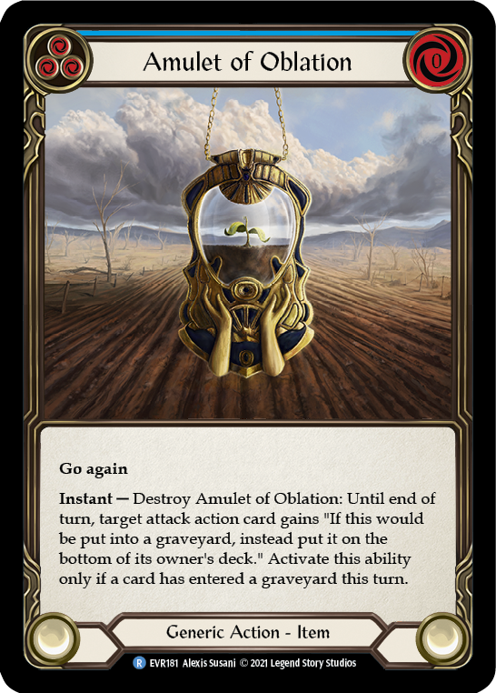 Amulet of Oblation [EVR181] (Everfest)  1st Edition Cold Foil | Red Riot Games CA