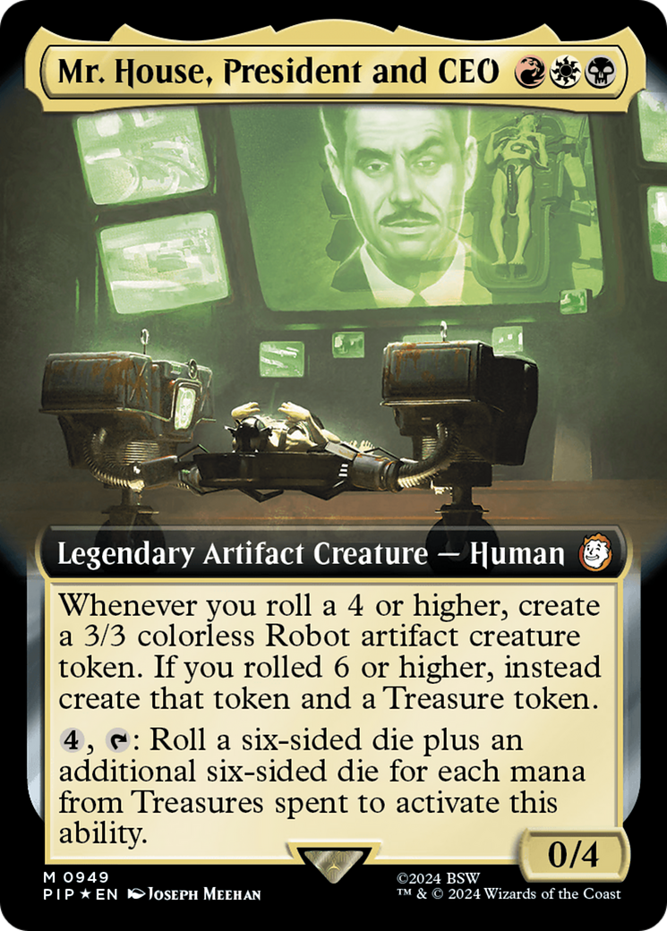 Mr. House, President and CEO (Extended Art) (Surge Foil) [Fallout] | Red Riot Games CA