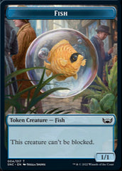 Fish // Wizard Double-Sided Token [Streets of New Capenna Tokens] | Red Riot Games CA