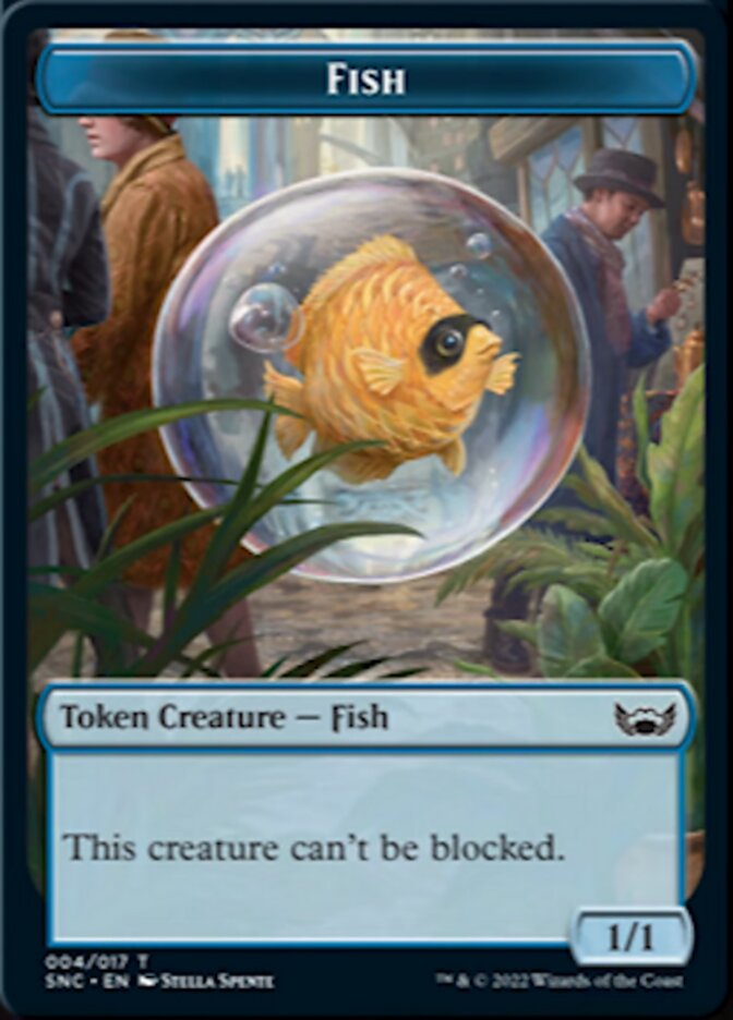 Fish // Dog Double-Sided Token [Streets of New Capenna Tokens]