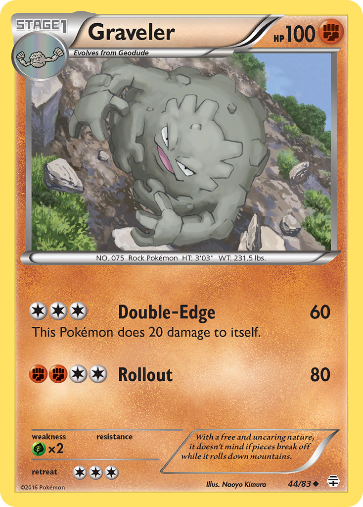 Graveler (44/83) [XY: Generations] | Red Riot Games CA