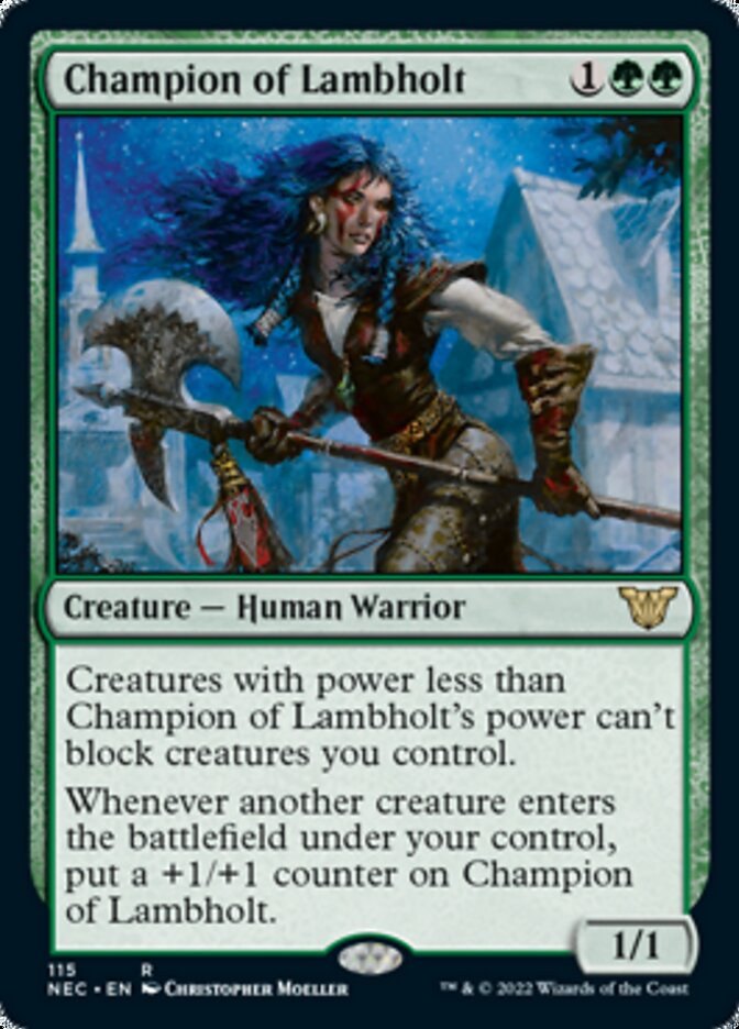 Champion of Lambholt [Kamigawa: Neon Dynasty Commander] | Red Riot Games CA