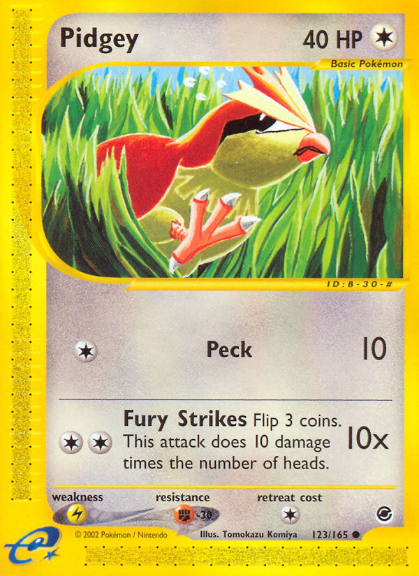 Pidgey (123/165) [Expedition: Base Set] | Red Riot Games CA