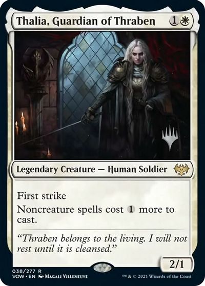 Thalia, Guardian of Thraben (Promo Pack) [Innistrad: Crimson Vow Promos] | Red Riot Games CA