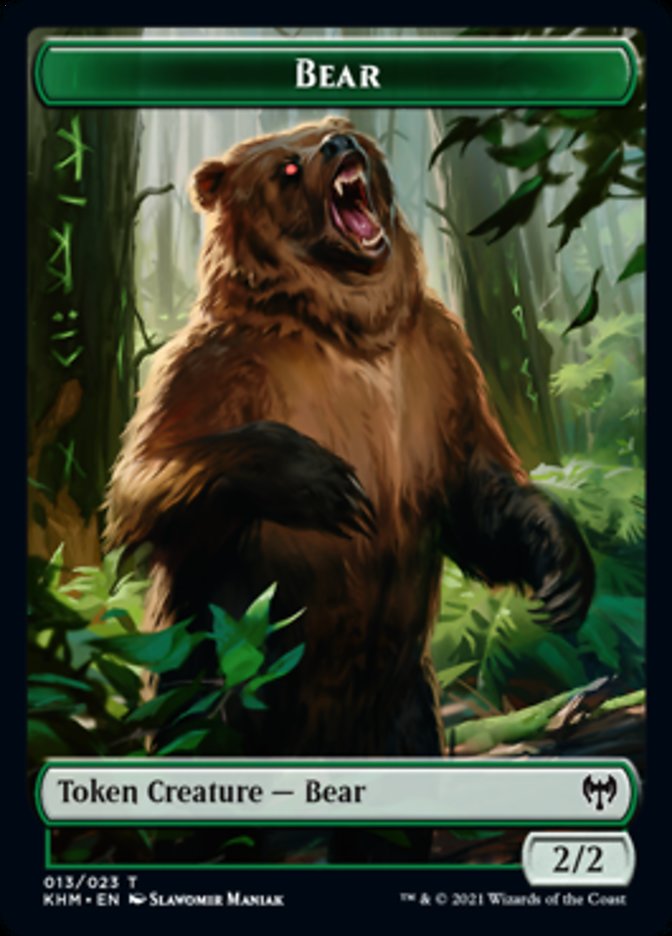 Bear Token [Kaldheim Tokens] | Red Riot Games CA