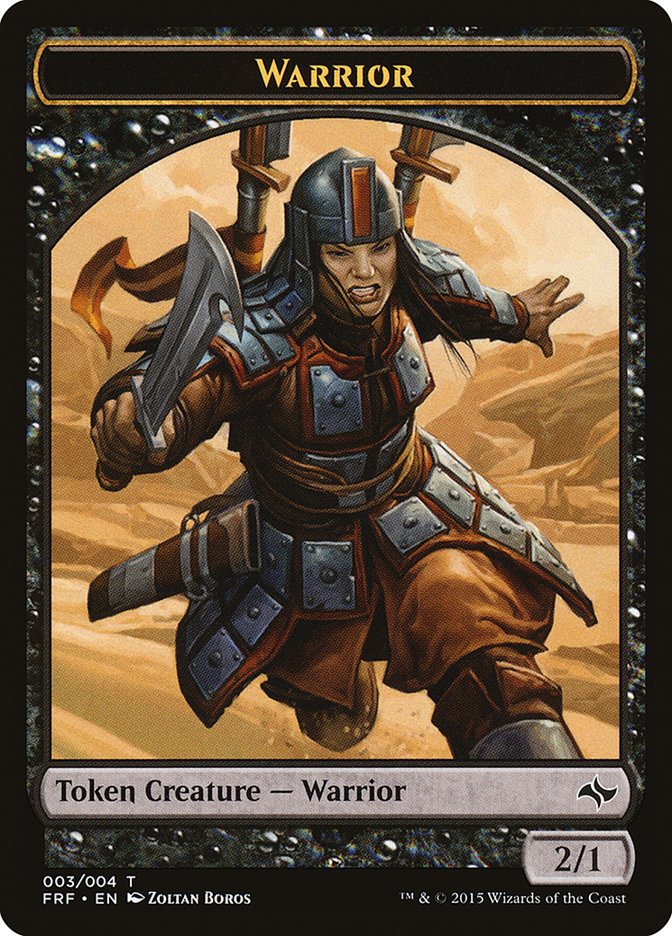 Warrior Token [Fate Reforged Tokens] | Red Riot Games CA