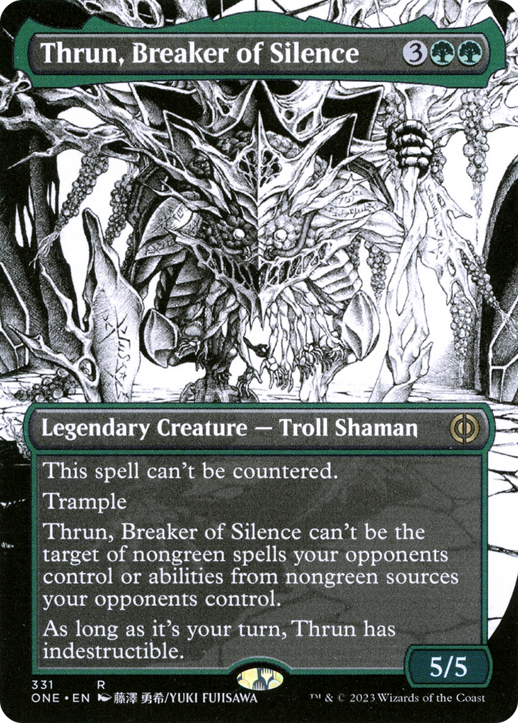 Thrun, Breaker of Silence (Borderless Manga) [Phyrexia: All Will Be One] | Red Riot Games CA