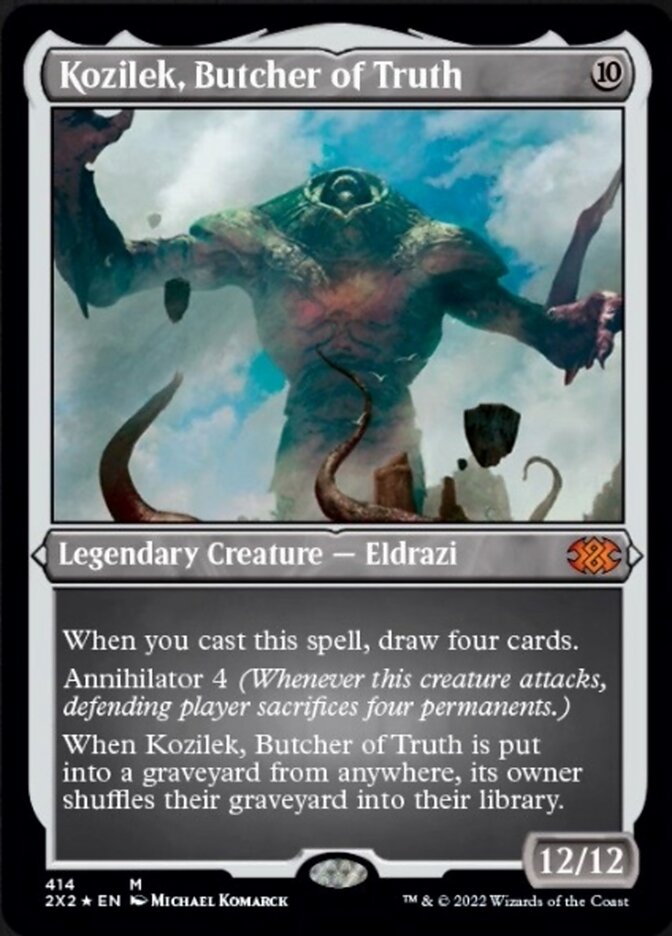 Kozilek, Butcher of Truth (Foil Etched) [Double Masters 2022] | Red Riot Games CA
