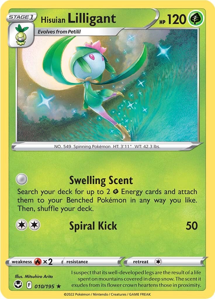 Hisuian Lilligant (010/195) [Sword & Shield: Silver Tempest] | Red Riot Games CA