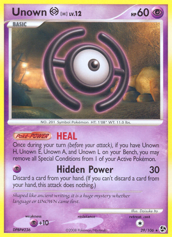 Unown H (29/106) [Diamond & Pearl: Great Encounters] | Red Riot Games CA
