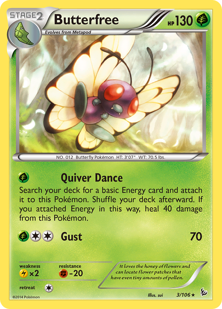 Butterfree (3/106) [XY: Flashfire] | Red Riot Games CA