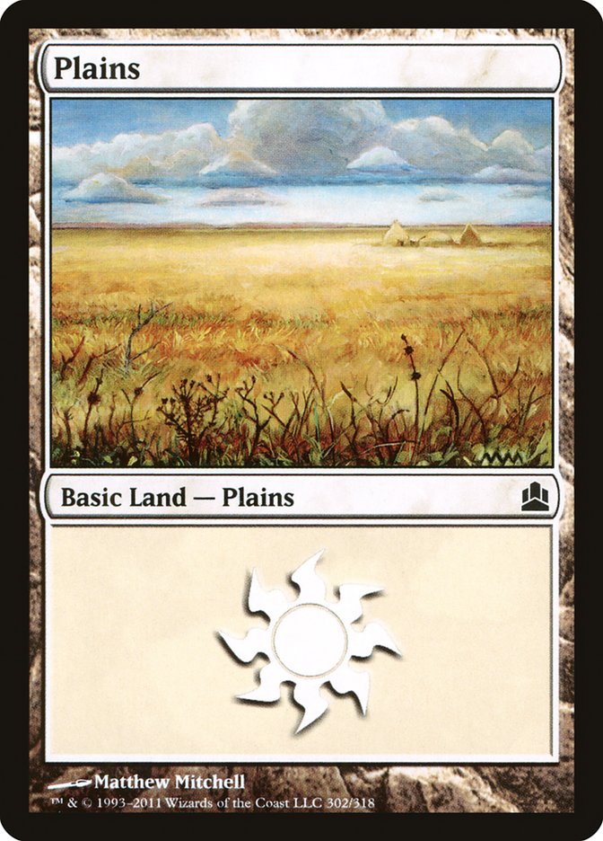 Plains (302) [Commander 2011] | Red Riot Games CA