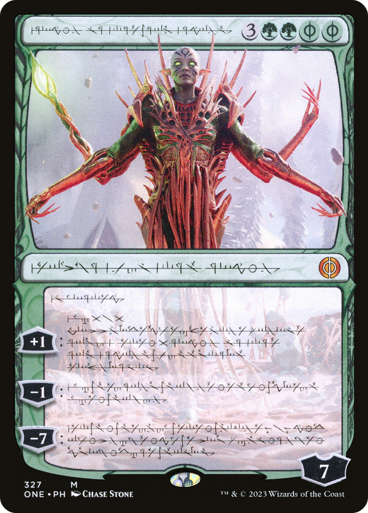 Nissa, Ascended Animist (Phyrexian) [Phyrexia: All Will Be One] | Red Riot Games CA
