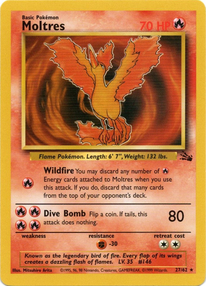 Moltres (27/62) [Fossil Unlimited] | Red Riot Games CA