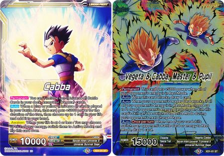 Cabba // Vegeta & Cabba, Master & Pupil (XD1-01) [Assault of the Saiyans] | Red Riot Games CA
