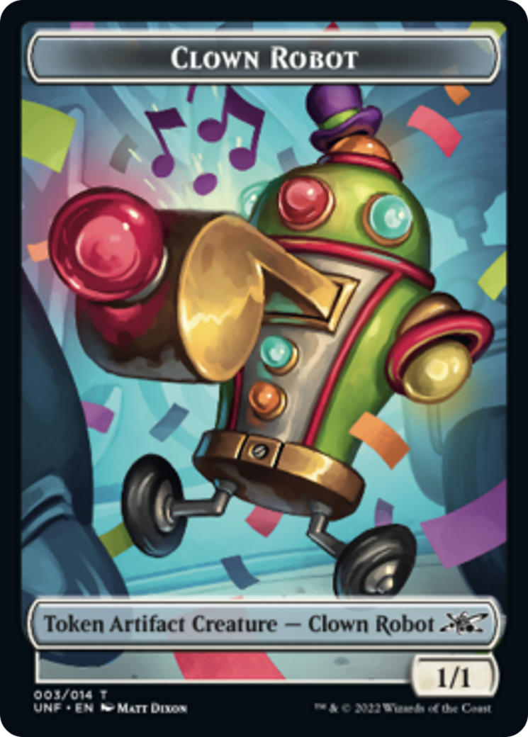 Clown Robot (003) // Storm Crow Double-Sided Token [Unfinity Tokens] | Red Riot Games CA
