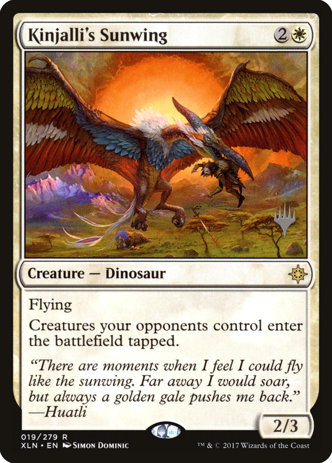 Kinjalli's Sunwing (Promo Pack) [Ixalan Promos] | Red Riot Games CA