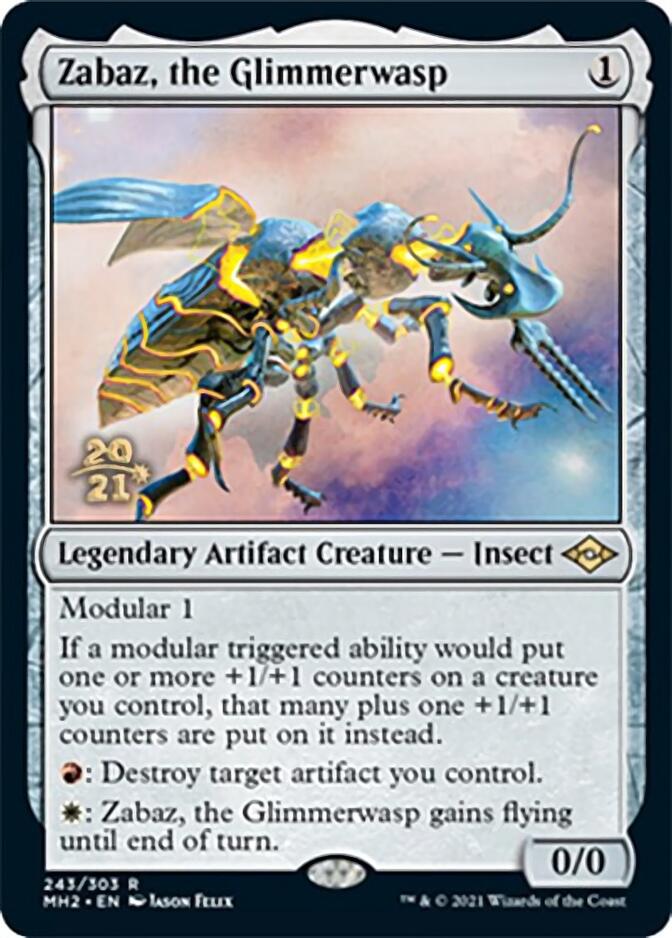 Zabaz, the Glimmerwasp [Modern Horizons 2 Prerelease Promos] | Red Riot Games CA