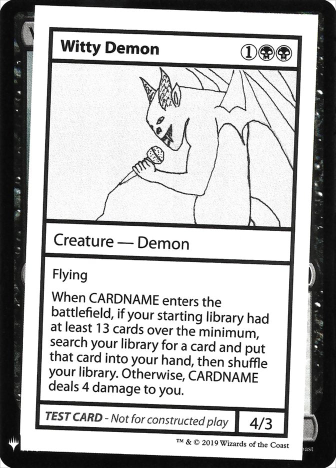 Witty Demon [Mystery Booster Playtest Cards] | Red Riot Games CA