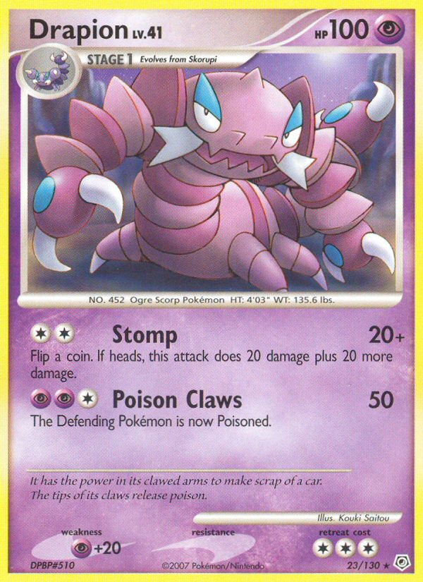 Drapion (23/130) [Diamond & Pearl: Base Set] | Red Riot Games CA