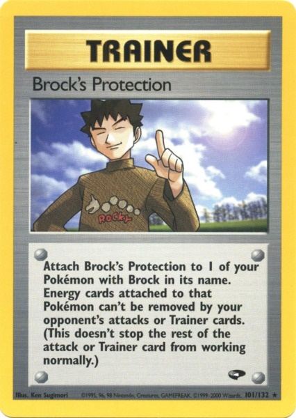 Brock's Protection (101/132) [Gym Challenge Unlimited] | Red Riot Games CA